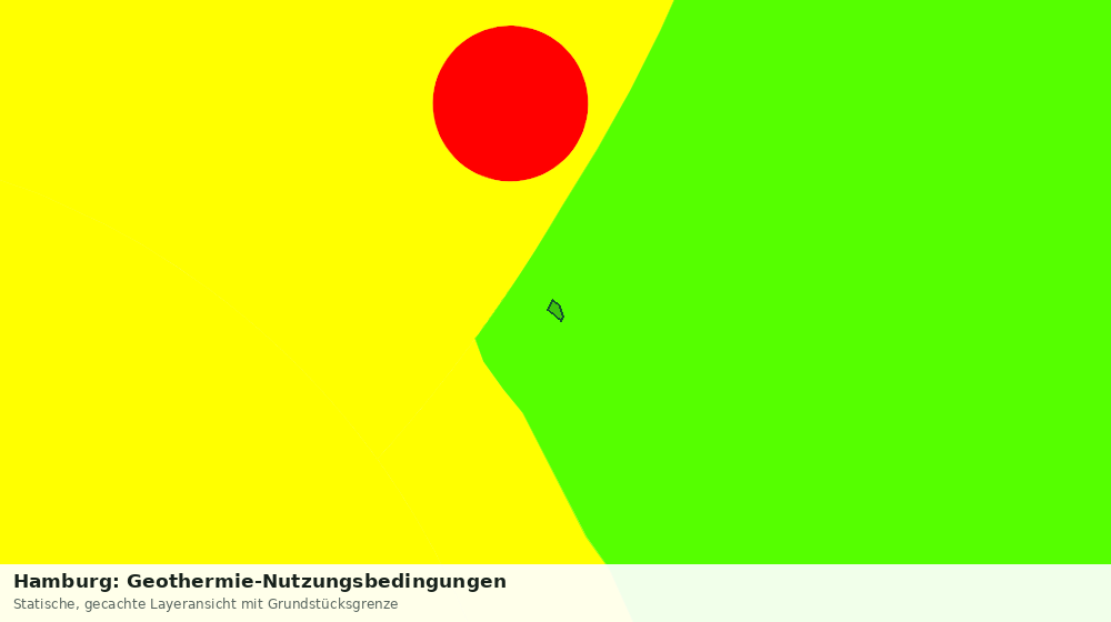 Statische Kartenansicht: Hamburg: Geothermie-Nutzungsbedingungen