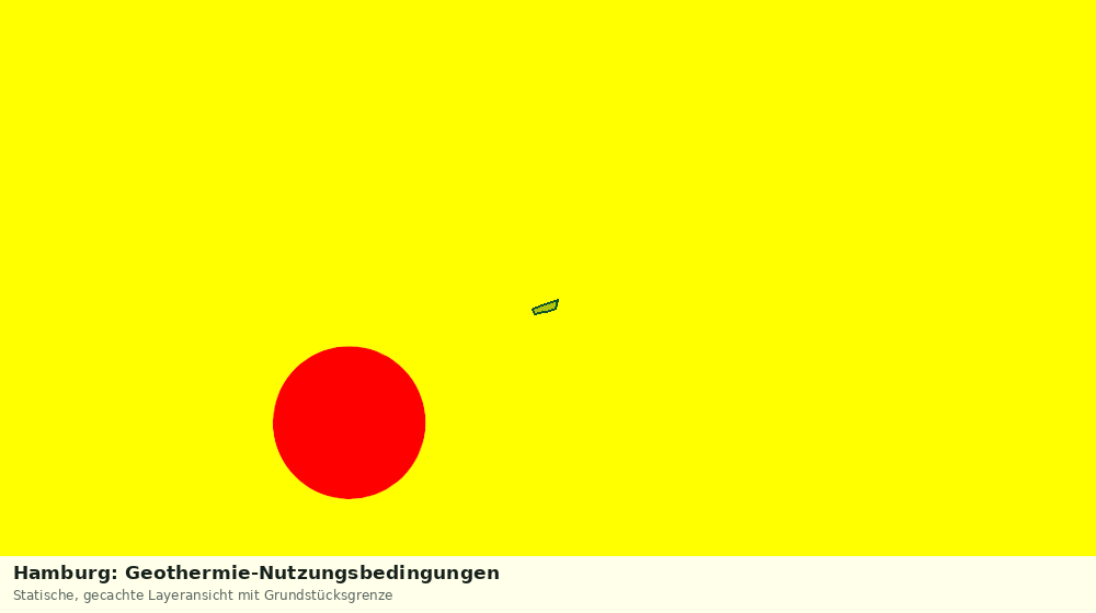 Statische Kartenansicht: Hamburg: Geothermie-Nutzungsbedingungen