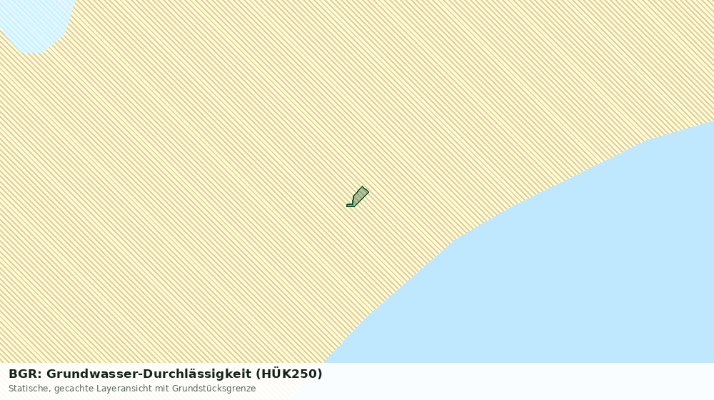 Statische Kartenansicht: BGR: Grundwasser-Durchlässigkeit (HÜK250)