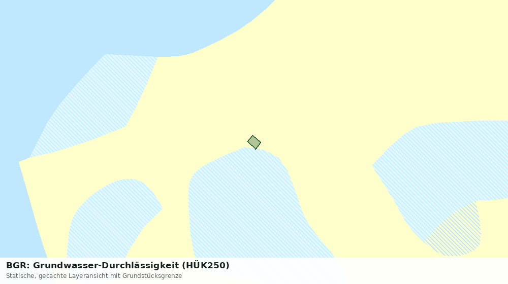 Statische Kartenansicht: BGR: Grundwasser-Durchlässigkeit (HÜK250)