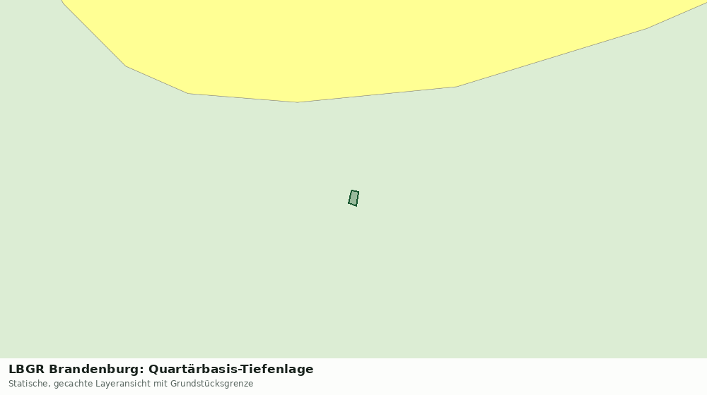 Statische Kartenansicht: LBGR Brandenburg: Quartärbasis-Tiefenlage
