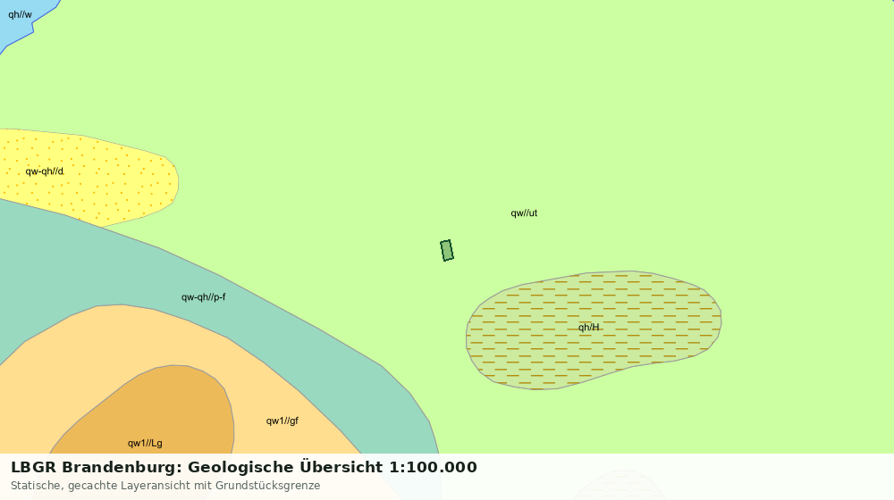Statische Kartenansicht: LBGR Brandenburg: Geologische Übersicht 1:100.000