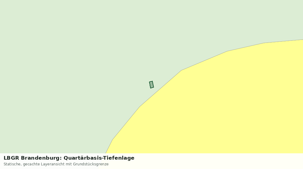 Statische Kartenansicht: LBGR Brandenburg: Quartärbasis-Tiefenlage