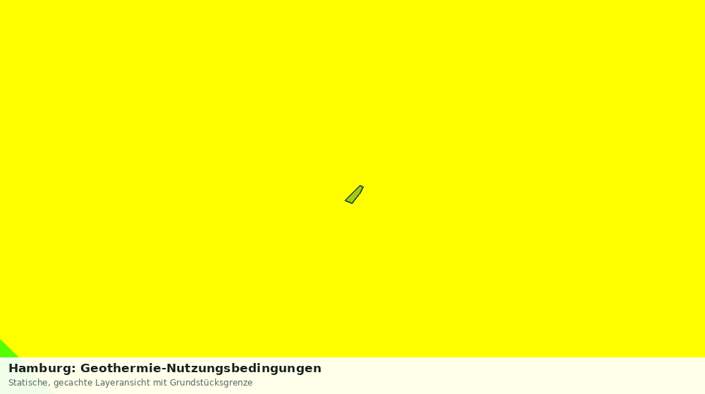Statische Kartenansicht: Hamburg: Geothermie-Nutzungsbedingungen