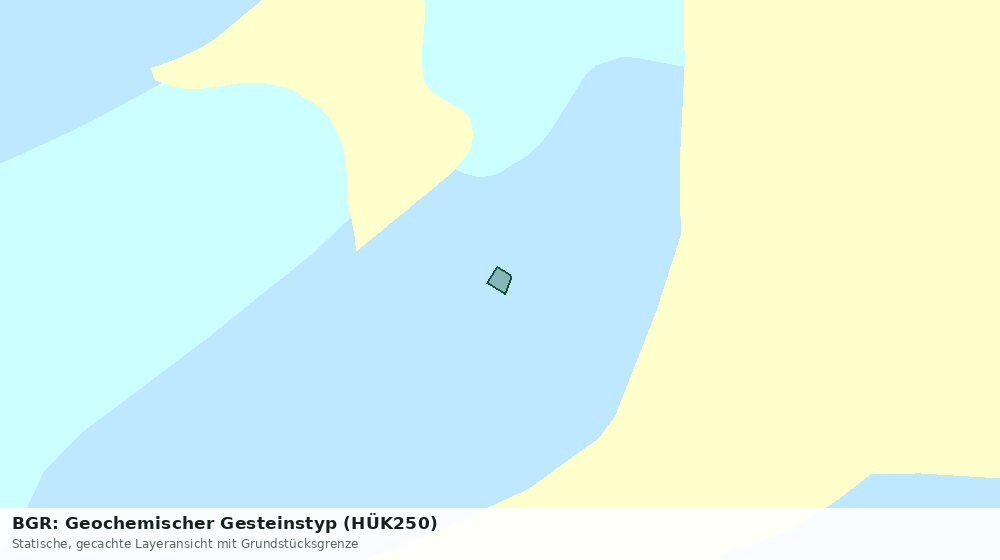 Statische Kartenansicht: BGR: Geochemischer Gesteinstyp (HÜK250)