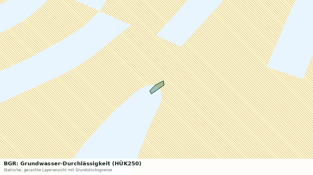 Statische Kartenansicht: BGR: Grundwasser-Durchlässigkeit (HÜK250)