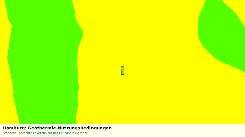 Statische Kartenansicht: Hamburg: Geothermie-Nutzungsbedingungen