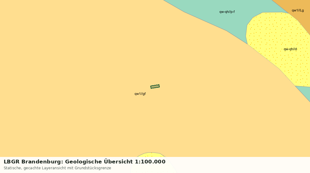 Statische Kartenansicht: LBGR Brandenburg: Geologische Übersicht 1:100.000