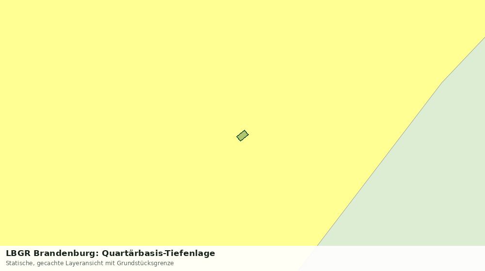 Statische Kartenansicht: LBGR Brandenburg: Quartärbasis-Tiefenlage