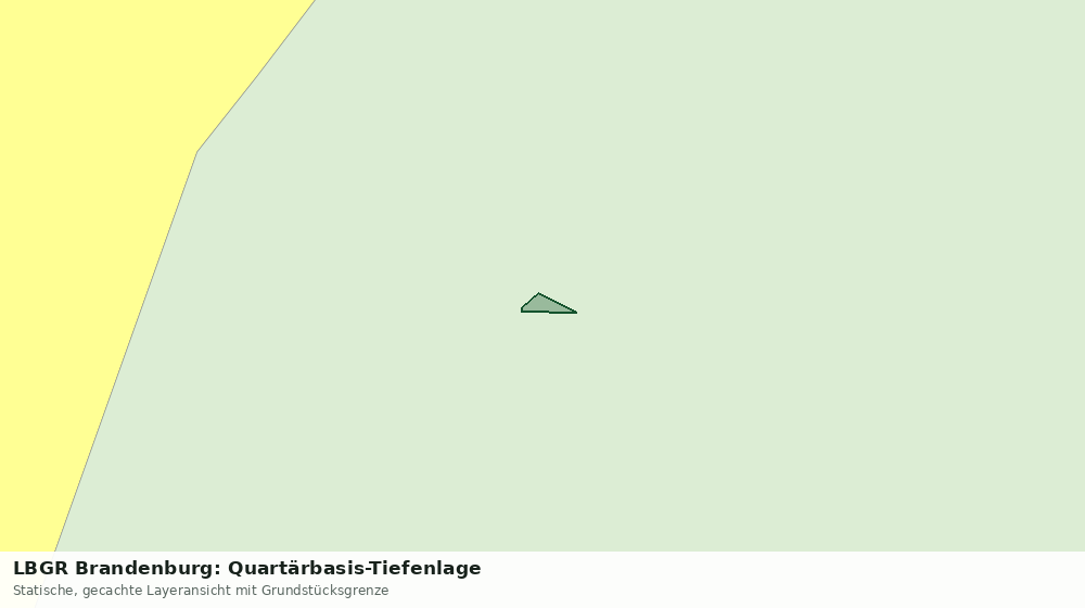 Statische Kartenansicht: LBGR Brandenburg: Quartärbasis-Tiefenlage
