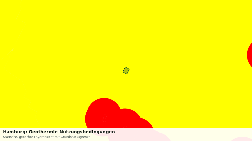 Statische Kartenansicht: Hamburg: Geothermie-Nutzungsbedingungen
