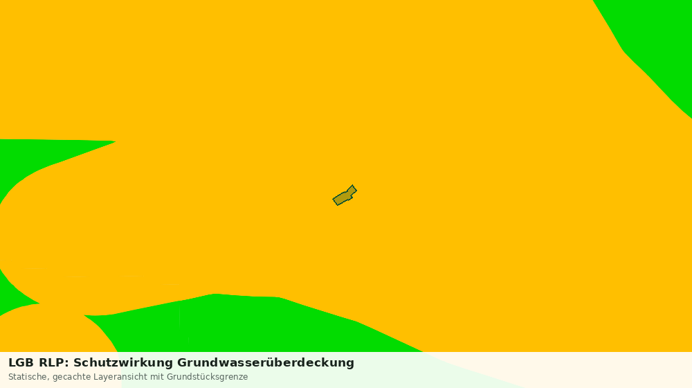 Statische Kartenansicht: LGB RLP: Schutzwirkung Grundwasserüberdeckung