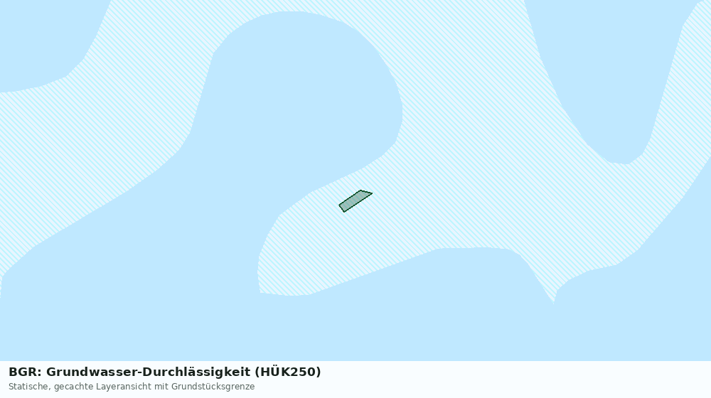 Statische Kartenansicht: BGR: Grundwasser-Durchlässigkeit (HÜK250)