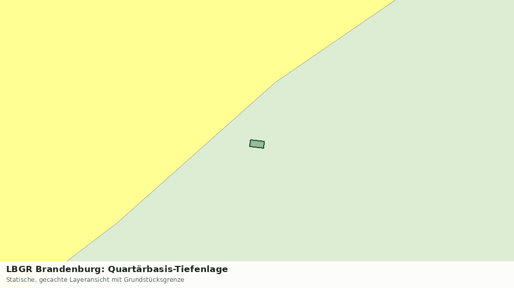 Statische Kartenansicht: LBGR Brandenburg: Quartärbasis-Tiefenlage