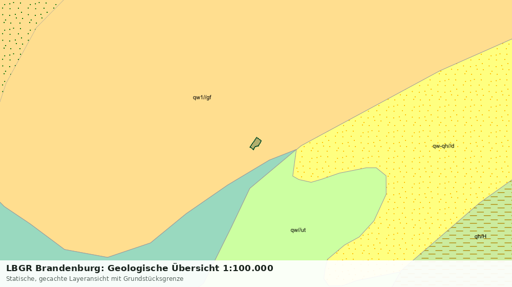 Statische Kartenansicht: LBGR Brandenburg: Geologische Übersicht 1:100.000