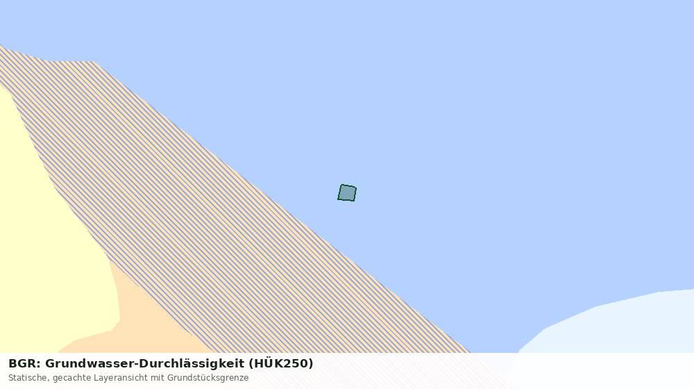 Statische Kartenansicht: BGR: Grundwasser-Durchlässigkeit (HÜK250)