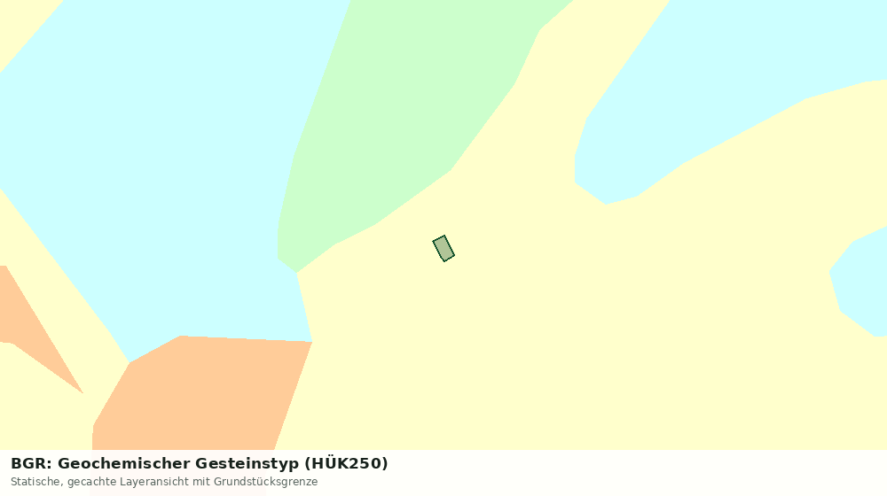 Statische Kartenansicht: BGR: Geochemischer Gesteinstyp (HÜK250)