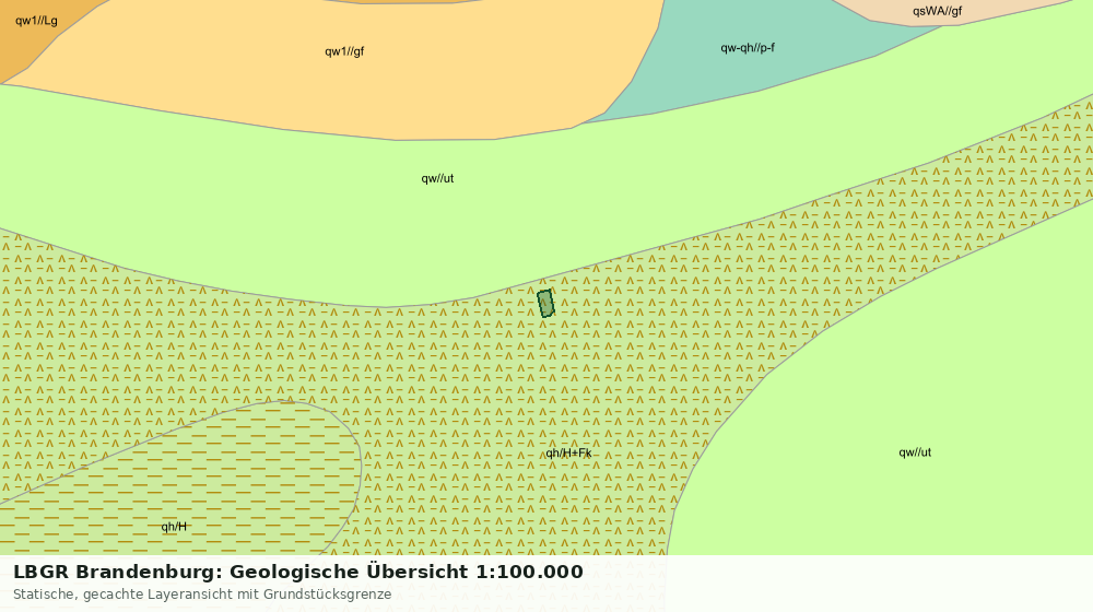 Statische Kartenansicht: LBGR Brandenburg: Geologische Übersicht 1:100.000