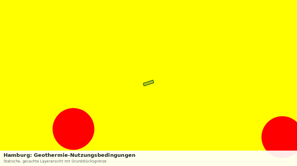 Statische Kartenansicht: Hamburg: Geothermie-Nutzungsbedingungen