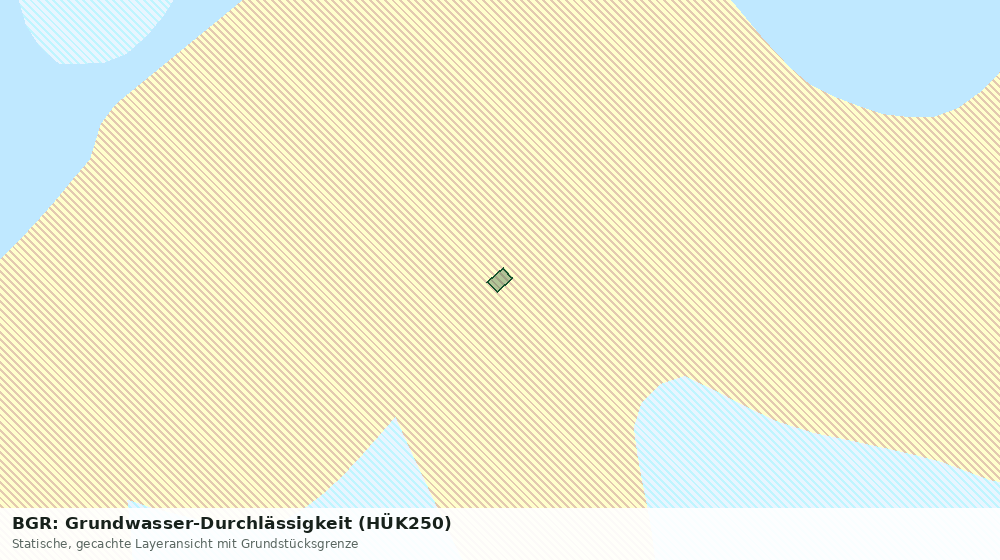 Statische Kartenansicht: BGR: Grundwasser-Durchlässigkeit (HÜK250)