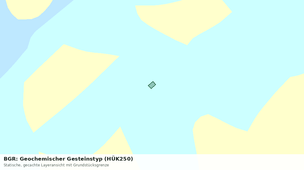 Statische Kartenansicht: BGR: Geochemischer Gesteinstyp (HÜK250)