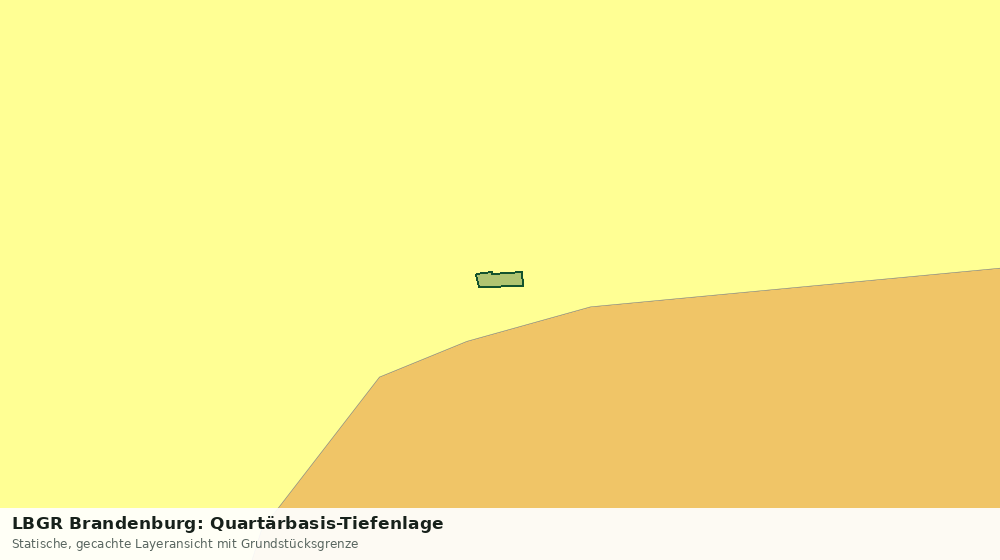 Statische Kartenansicht: LBGR Brandenburg: Quartärbasis-Tiefenlage