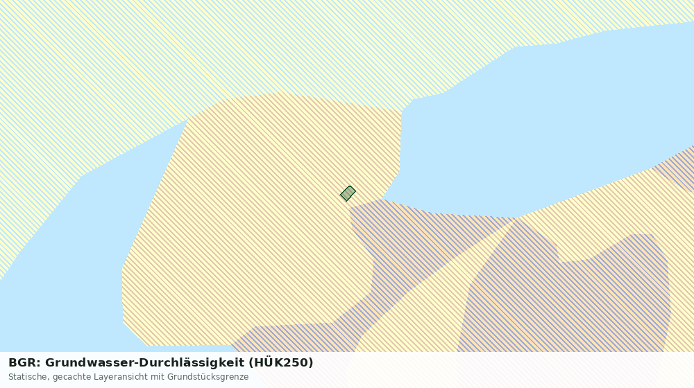 Statische Kartenansicht: BGR: Grundwasser-Durchlässigkeit (HÜK250)