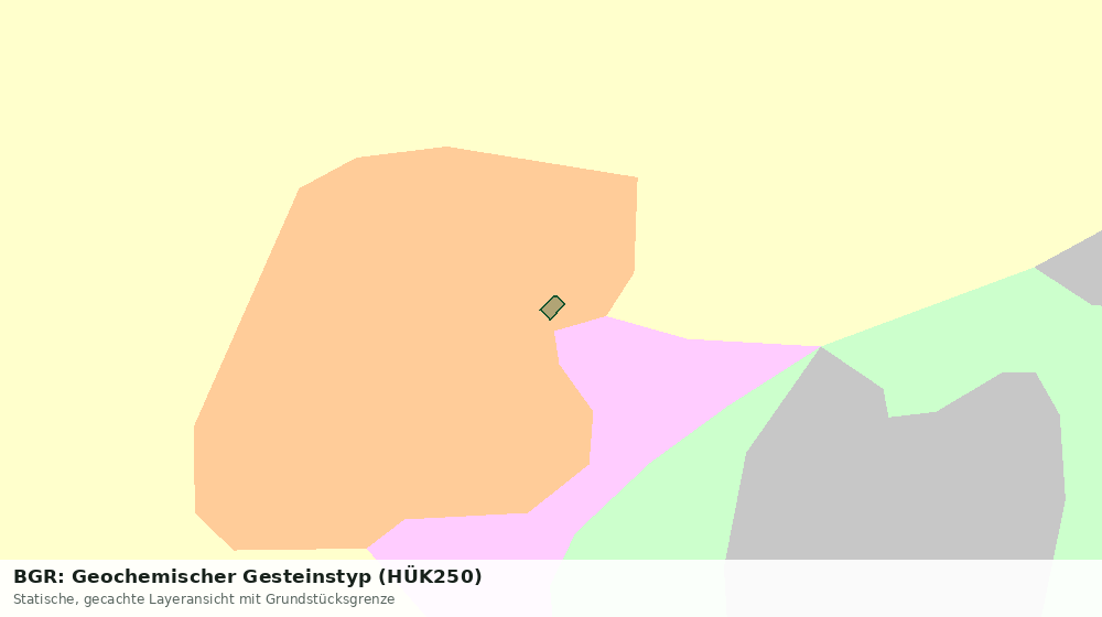Statische Kartenansicht: BGR: Geochemischer Gesteinstyp (HÜK250)