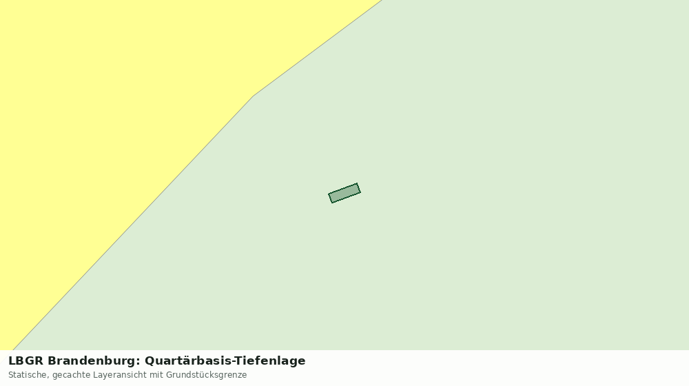 Statische Kartenansicht: LBGR Brandenburg: Quartärbasis-Tiefenlage