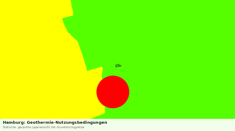 Statische Kartenansicht: Hamburg: Geothermie-Nutzungsbedingungen
