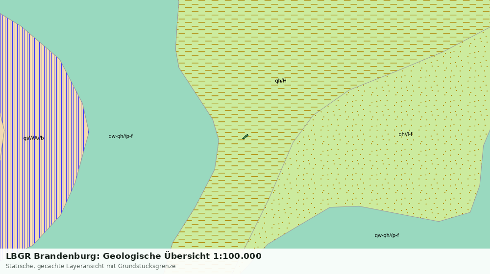 Statische Kartenansicht: LBGR Brandenburg: Geologische Übersicht 1:100.000