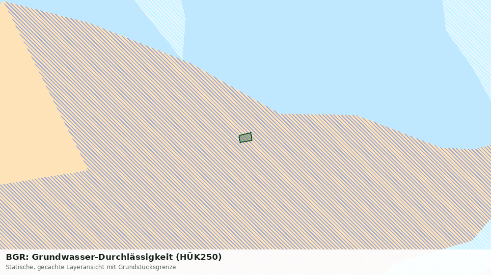 Statische Kartenansicht: BGR: Grundwasser-Durchlässigkeit (HÜK250)