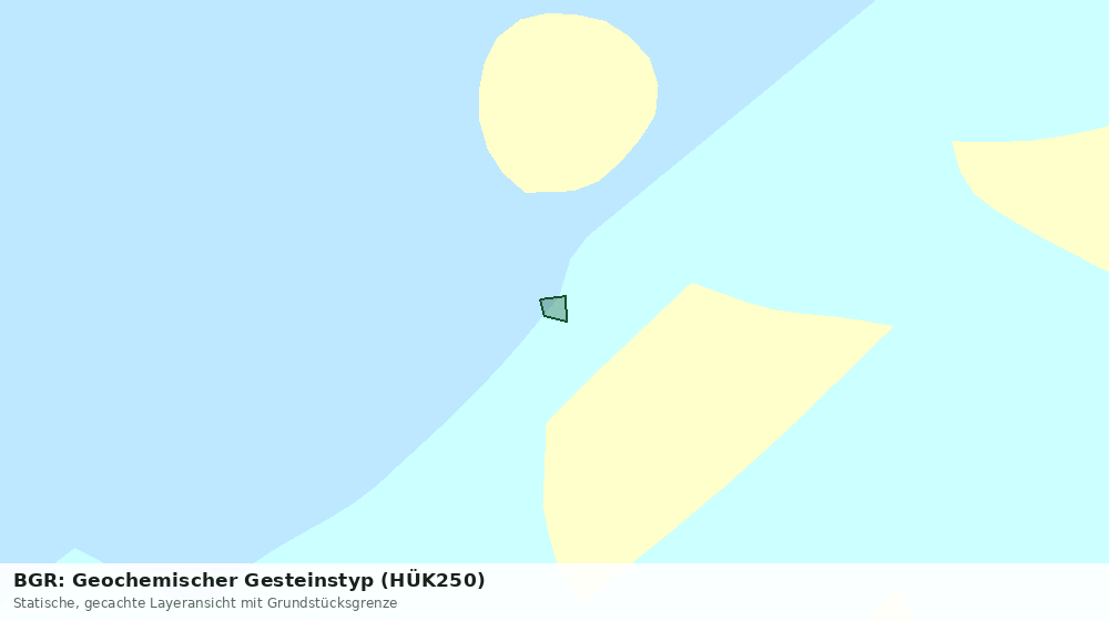 Statische Kartenansicht: BGR: Geochemischer Gesteinstyp (HÜK250)