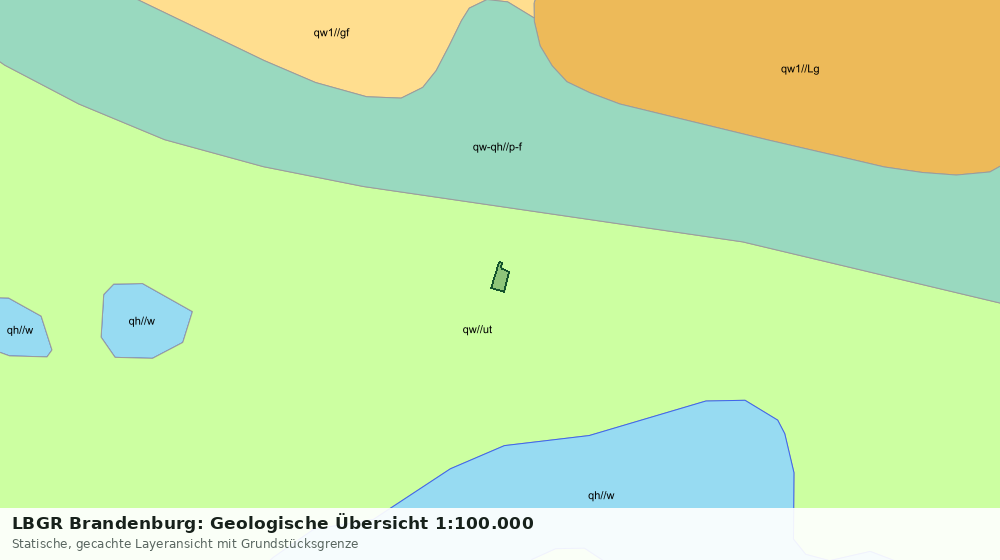 Statische Kartenansicht: LBGR Brandenburg: Geologische Übersicht 1:100.000
