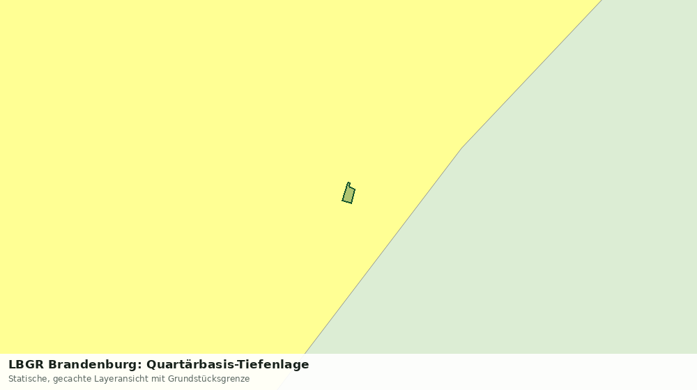 Statische Kartenansicht: LBGR Brandenburg: Quartärbasis-Tiefenlage