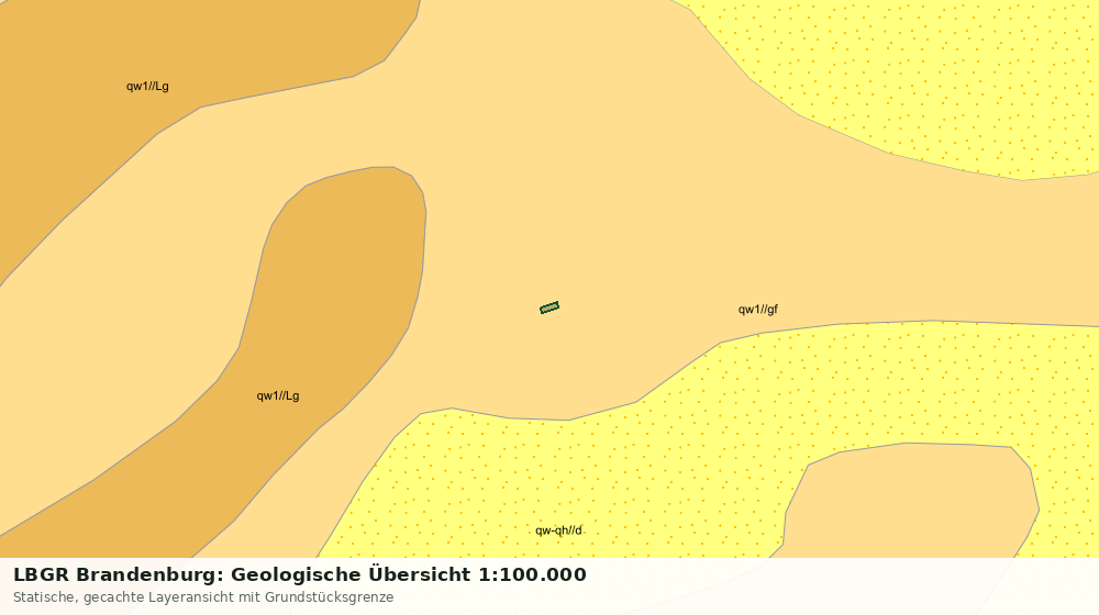 Statische Kartenansicht: LBGR Brandenburg: Geologische Übersicht 1:100.000