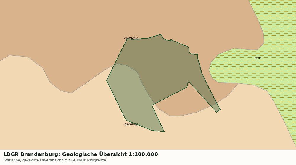 Statische Kartenansicht: LBGR Brandenburg: Geologische Übersicht 1:100.000