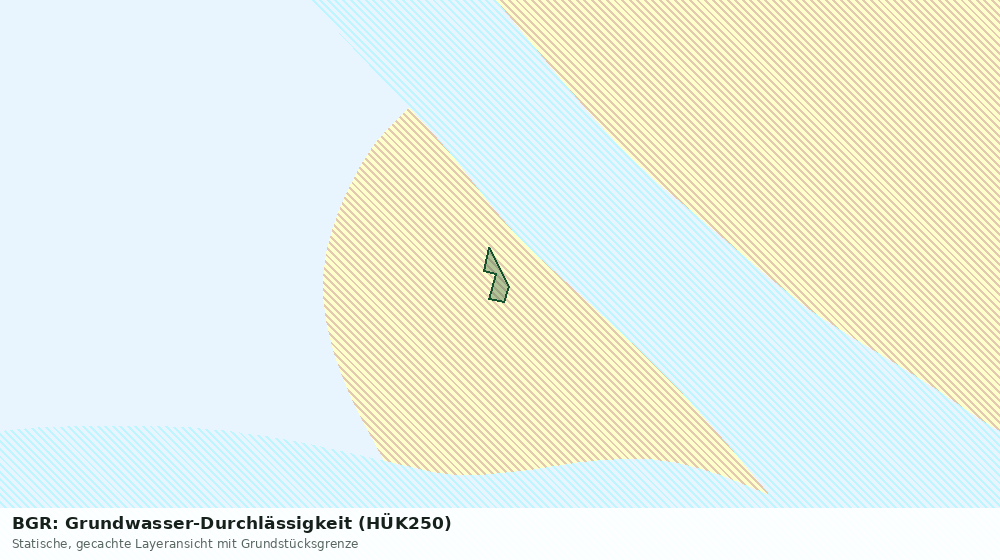 Statische Kartenansicht: BGR: Grundwasser-Durchlässigkeit (HÜK250)