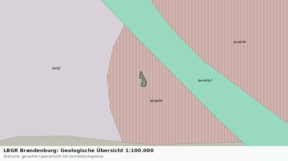 Statische Kartenansicht: LBGR Brandenburg: Geologische Übersicht 1:100.000