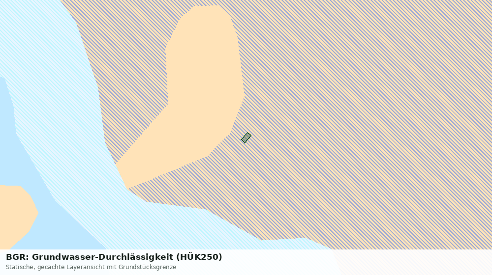 Statische Kartenansicht: BGR: Grundwasser-Durchlässigkeit (HÜK250)