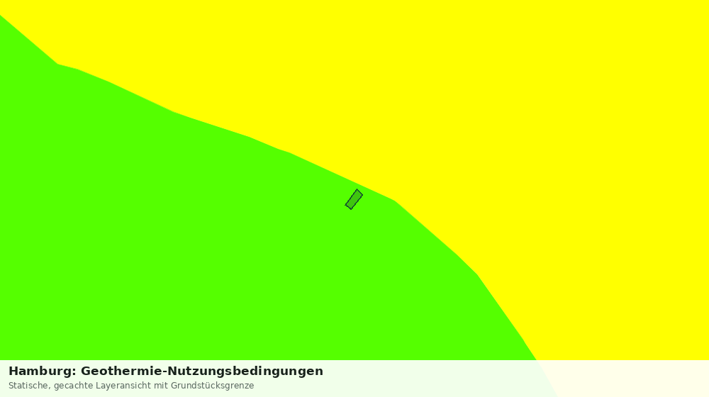 Statische Kartenansicht: Hamburg: Geothermie-Nutzungsbedingungen