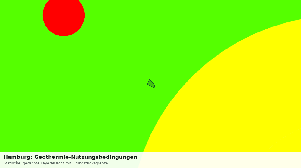 Statische Kartenansicht: Hamburg: Geothermie-Nutzungsbedingungen