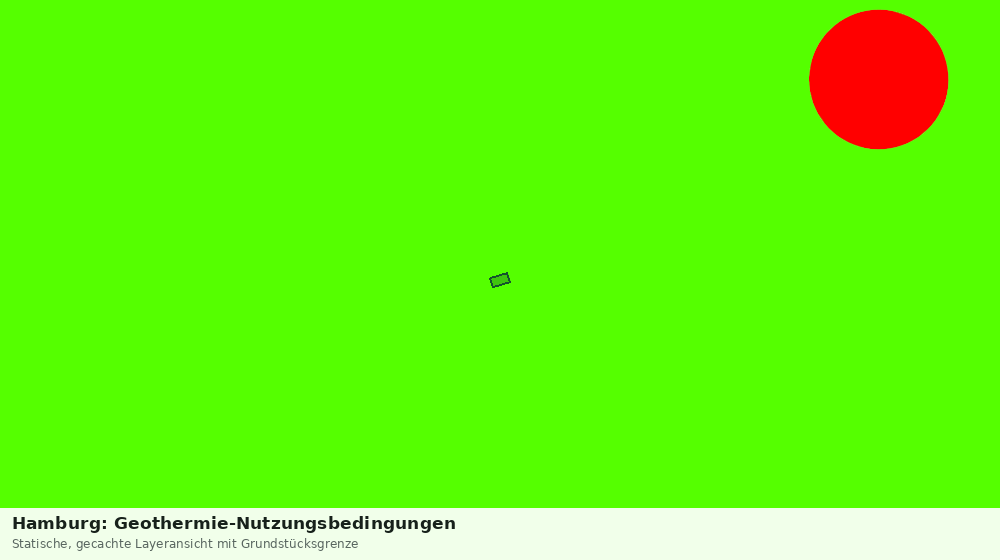 Statische Kartenansicht: Hamburg: Geothermie-Nutzungsbedingungen