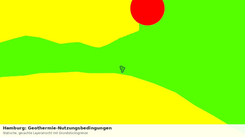 Statische Kartenansicht: Hamburg: Geothermie-Nutzungsbedingungen