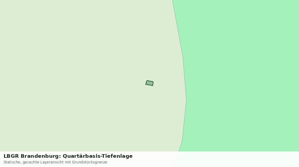 Statische Kartenansicht: LBGR Brandenburg: Quartärbasis-Tiefenlage