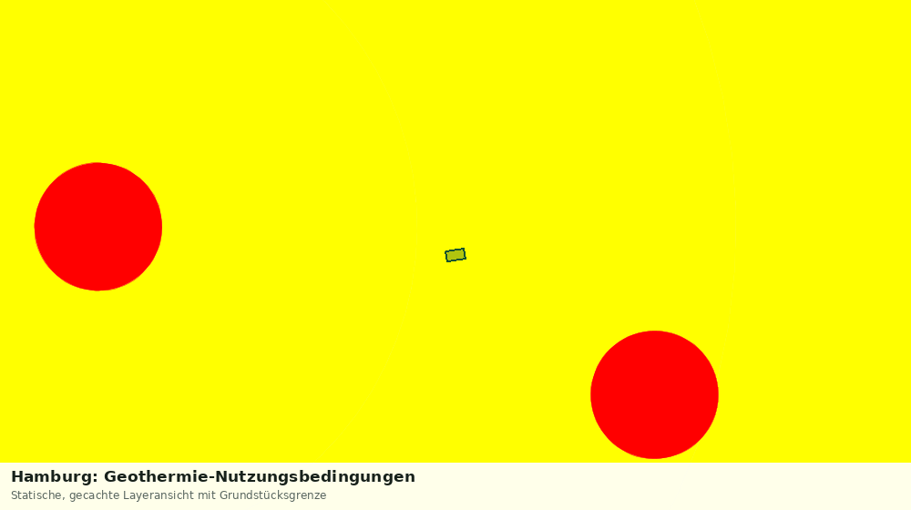 Statische Kartenansicht: Hamburg: Geothermie-Nutzungsbedingungen