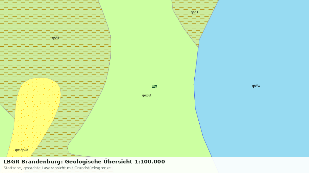 Statische Kartenansicht: LBGR Brandenburg: Geologische Übersicht 1:100.000