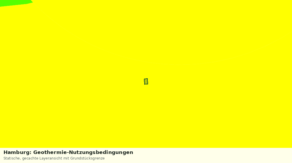 Statische Kartenansicht: Hamburg: Geothermie-Nutzungsbedingungen