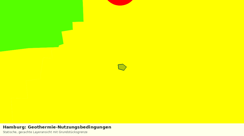 Statische Kartenansicht: Hamburg: Geothermie-Nutzungsbedingungen