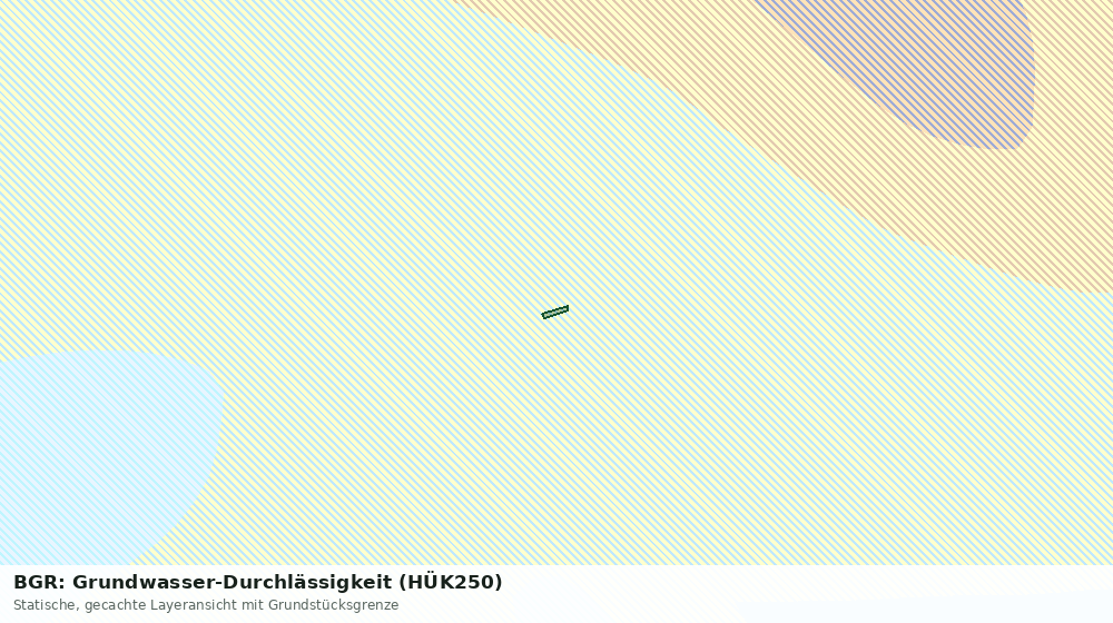 Statische Kartenansicht: BGR: Grundwasser-Durchlässigkeit (HÜK250)